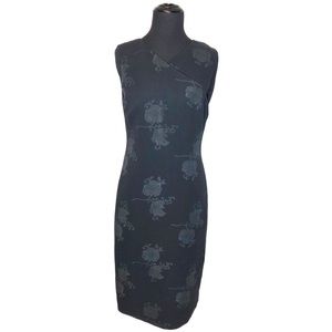 Emanuel Ungaro Black Dress Floral